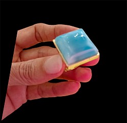 Anillo con larimar